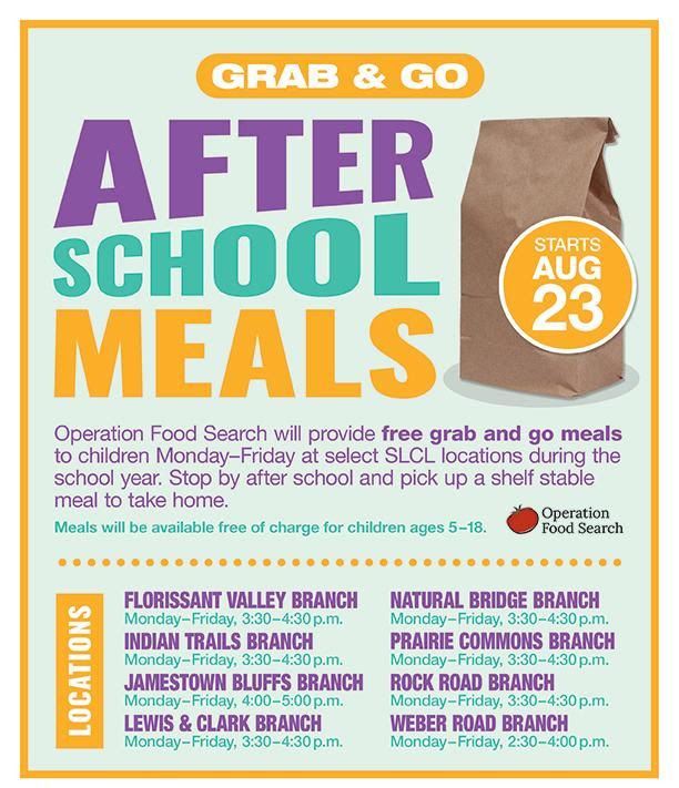  Grab and Go AfterSchool Meals
